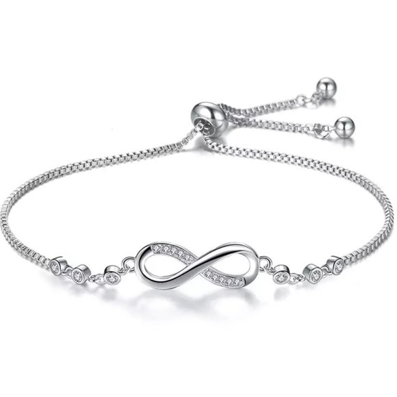 Jewelry - Infinity crystal rhinestone bracelet